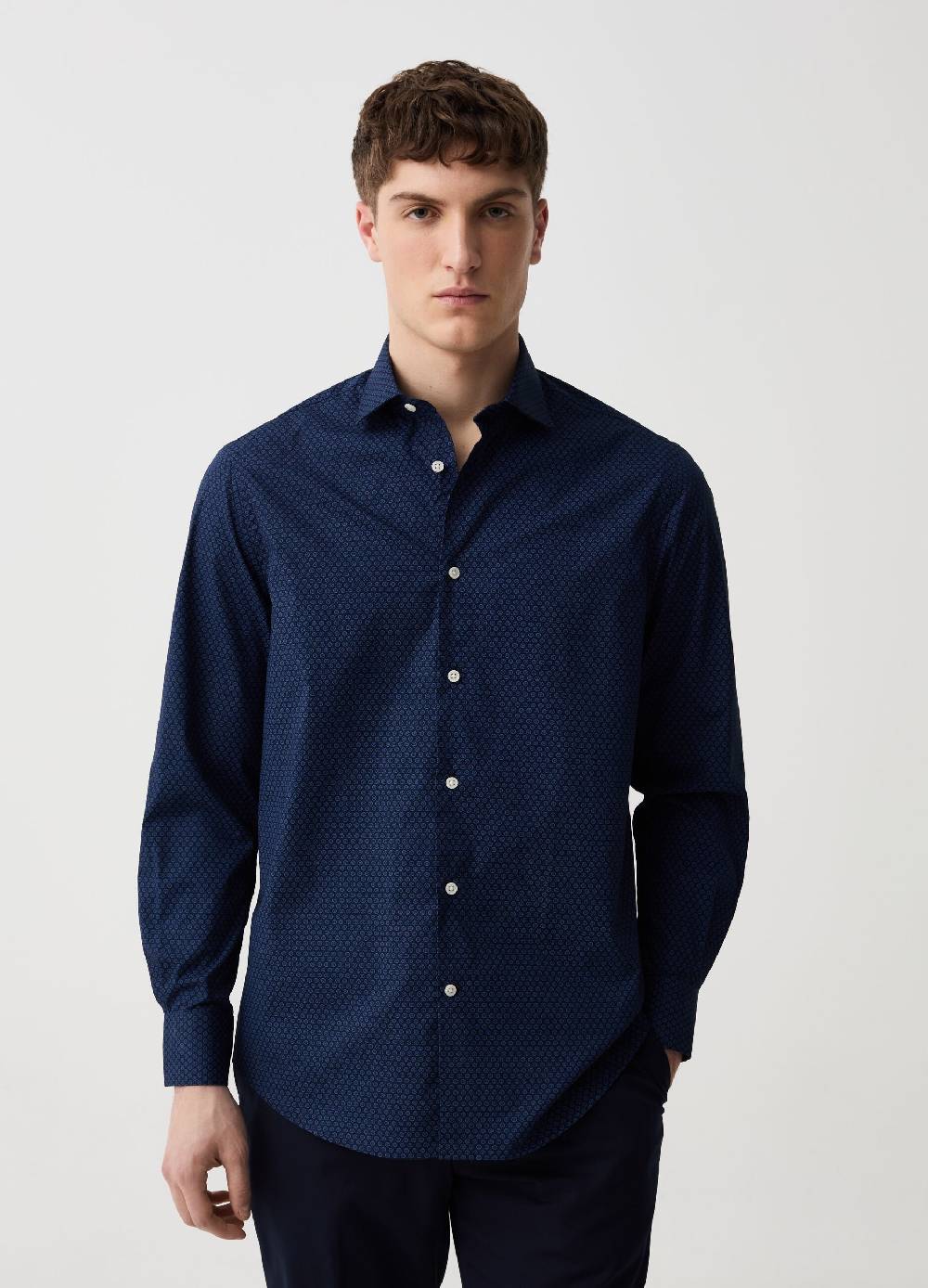 Ovs Camicia regular fit fantasia micro fiori
