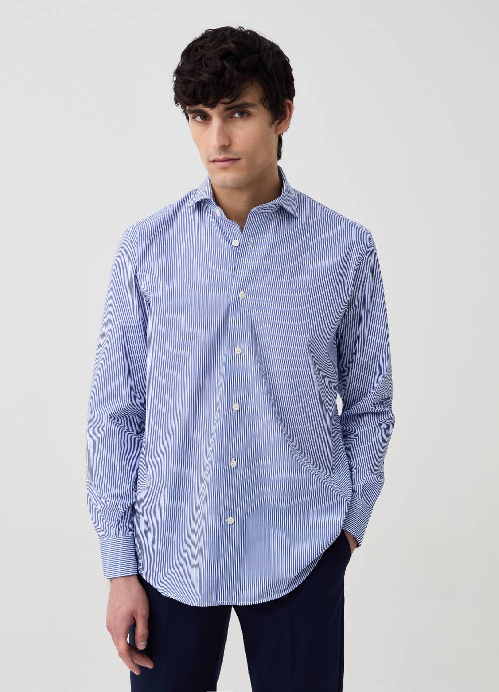 Ovs Camicia regular fit in cotone a righe