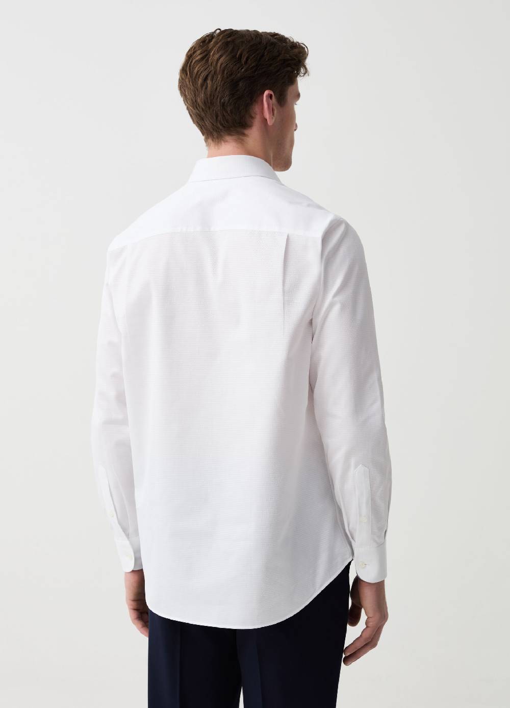 Ovs Camicia Regular Fit In Cotone Doppio Ritorto