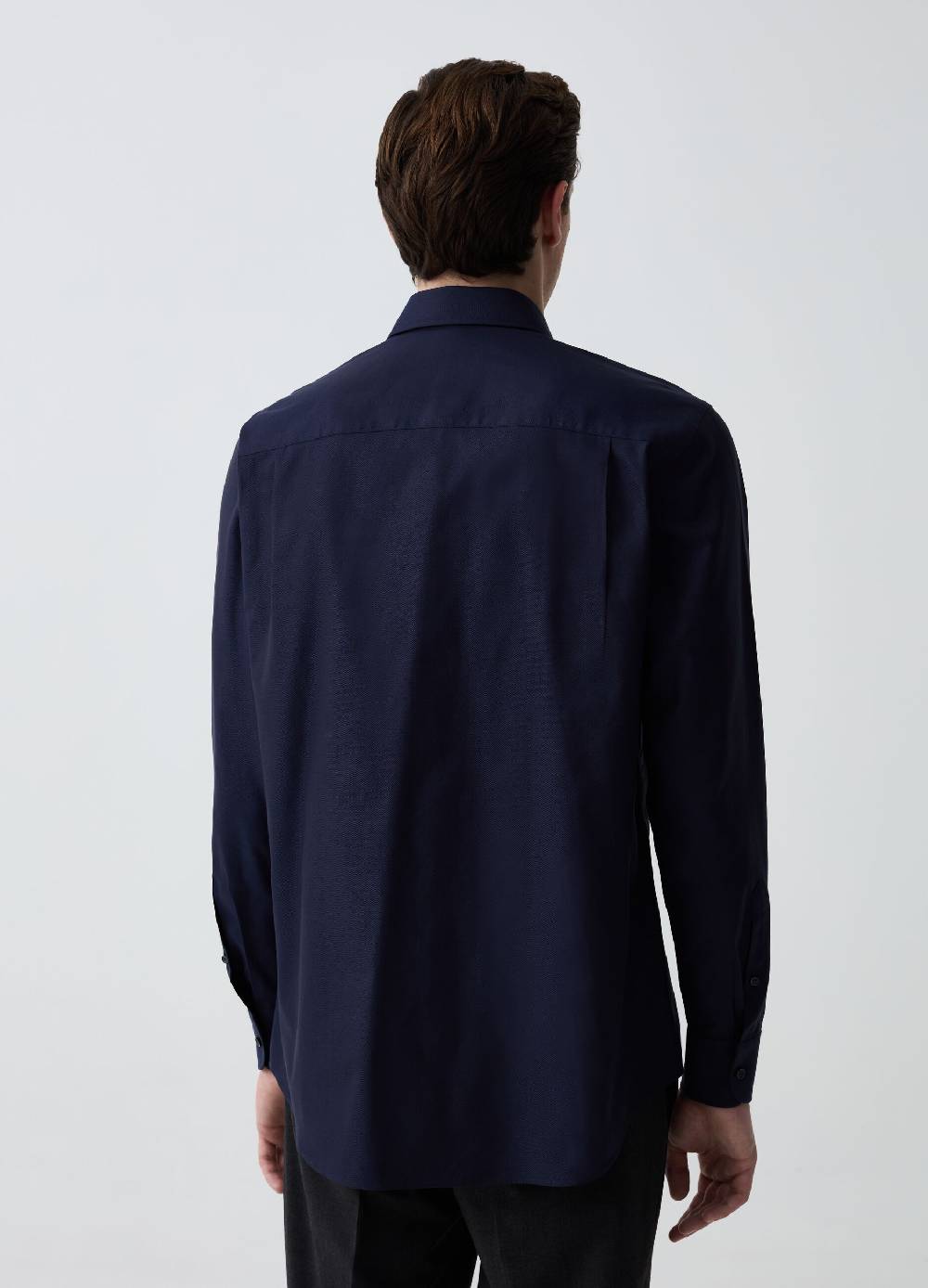 Ovs Camicia Regular Fit In Cotone Doppio Ritorto