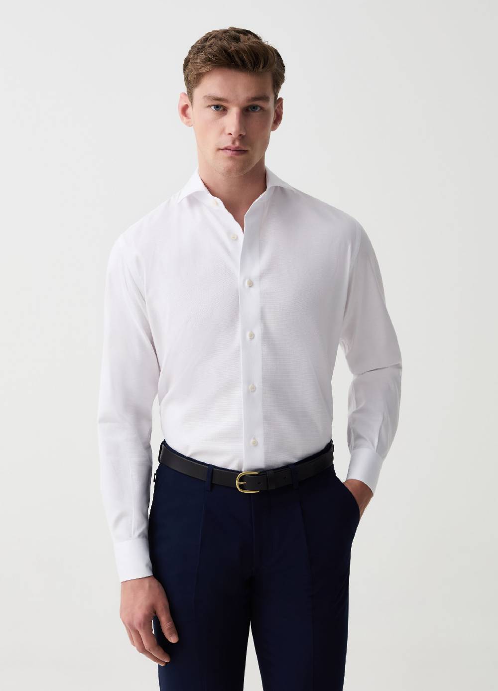 Ovs Camicia regular fit in cotone easy iron