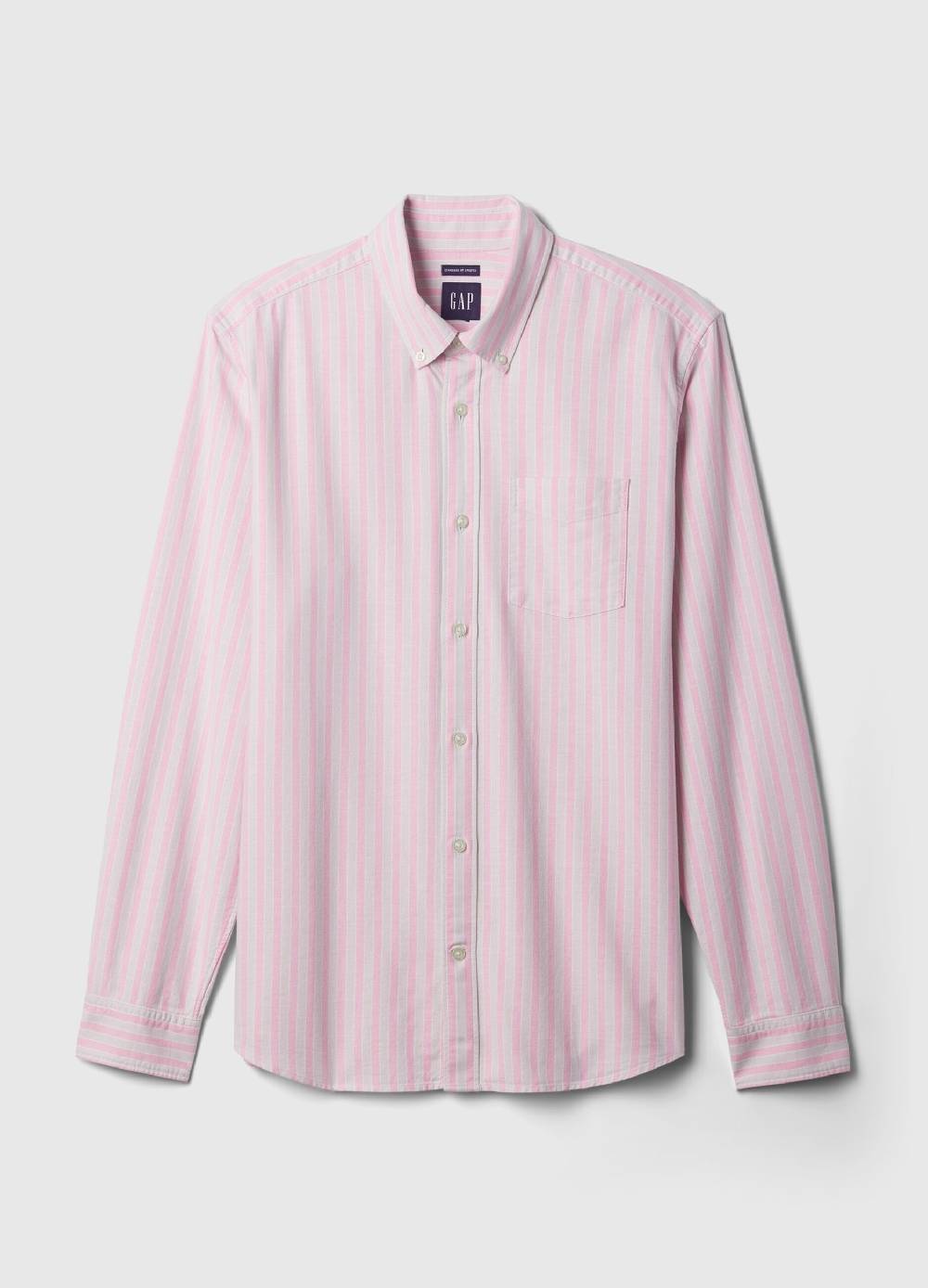 Ovs Camicia Regular Fit In Cotone Oxford A Righe