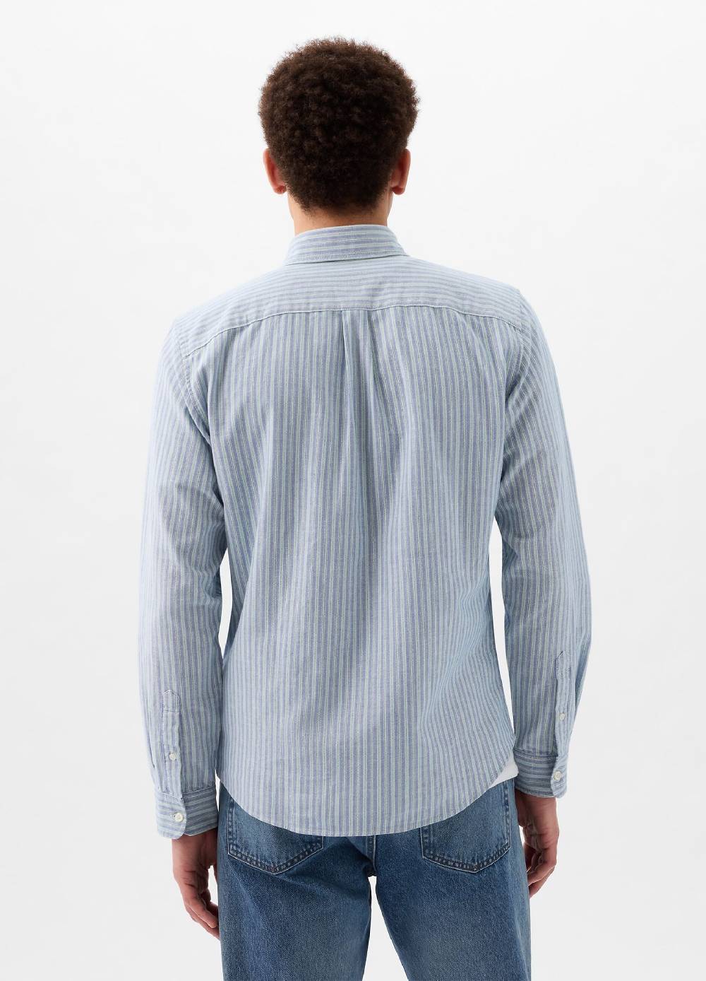 Ovs Camicia Regular Fit In Cotone Oxford A Righe