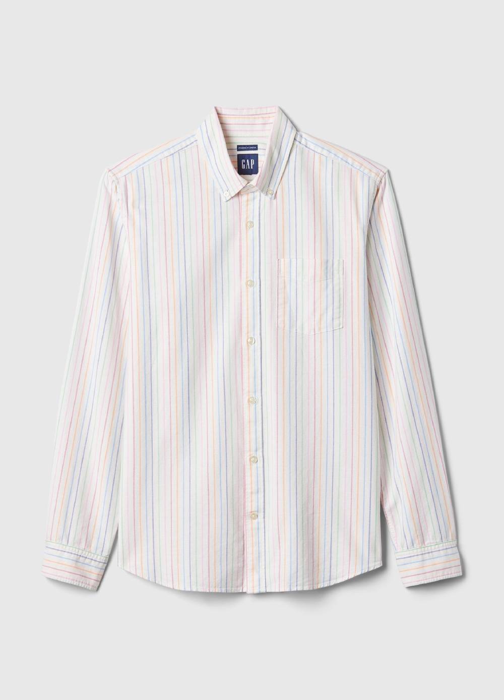 Ovs Camicia Regular Fit In Cotone Oxford A Righe