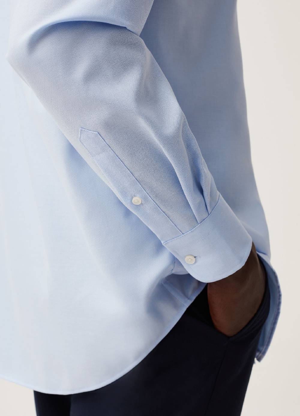 Ovs Camicia Regular Fit In Cotone Piquet No Stiro