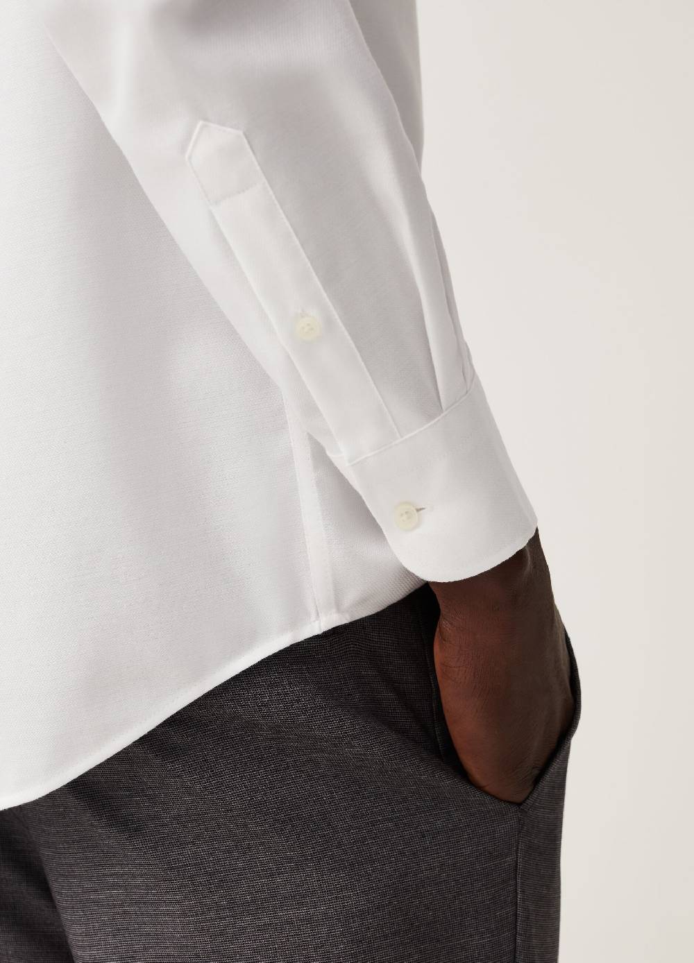 Ovs Camicia Regular Fit In Cotone Piquet No Stiro