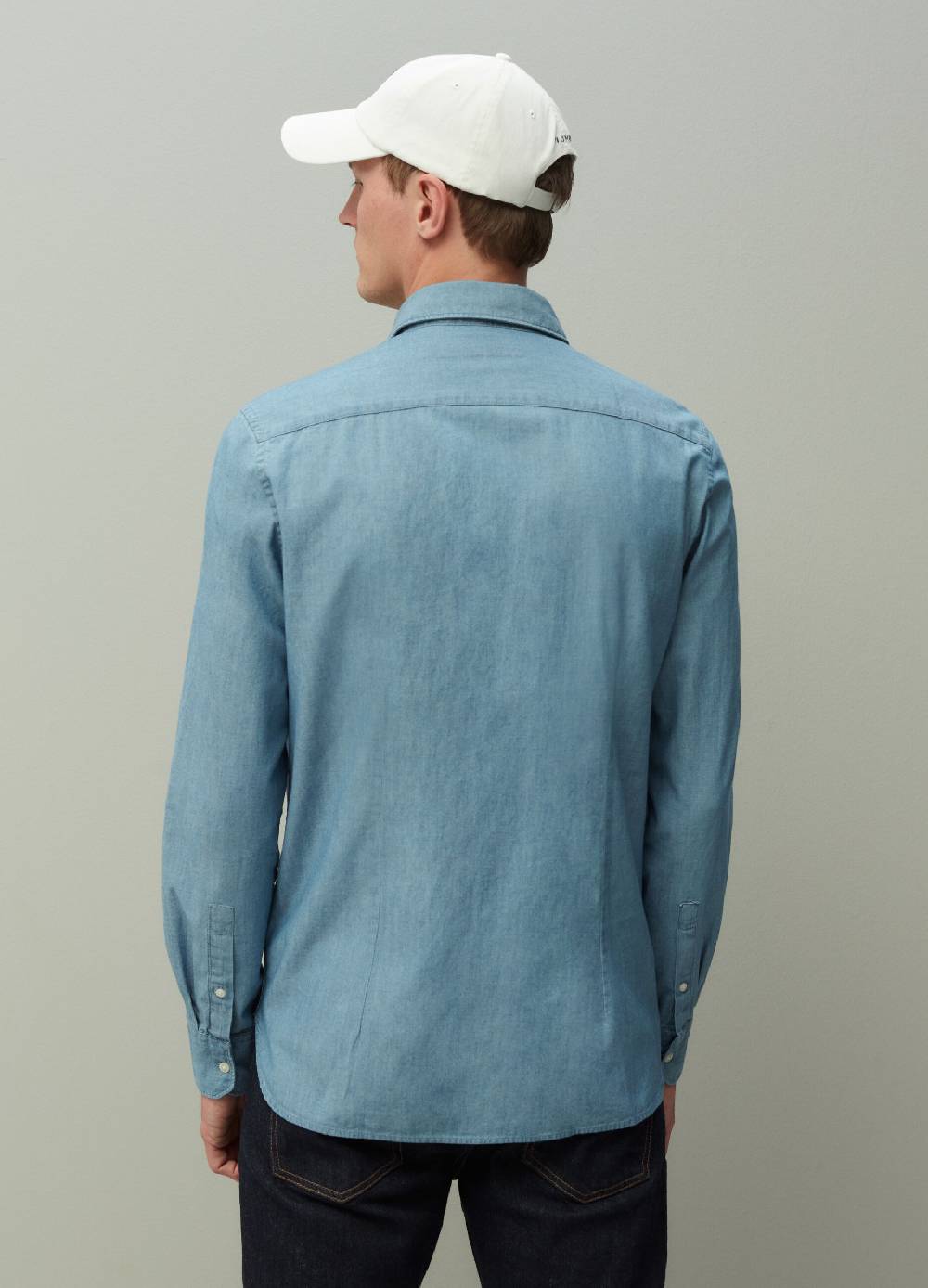 Ovs Camicia Regular Fit In Denim Chambray