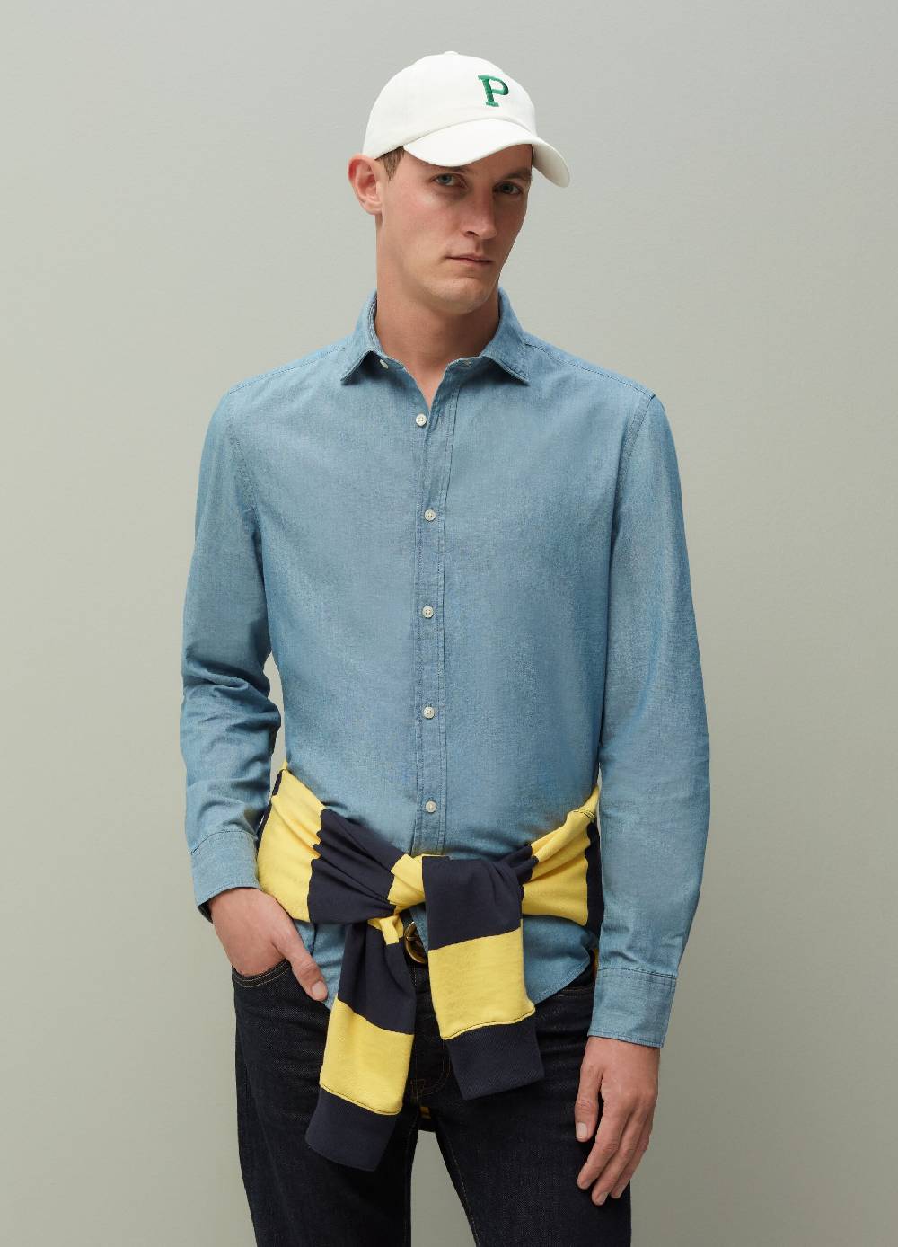 Ovs Camicia regular fit in denim chambray