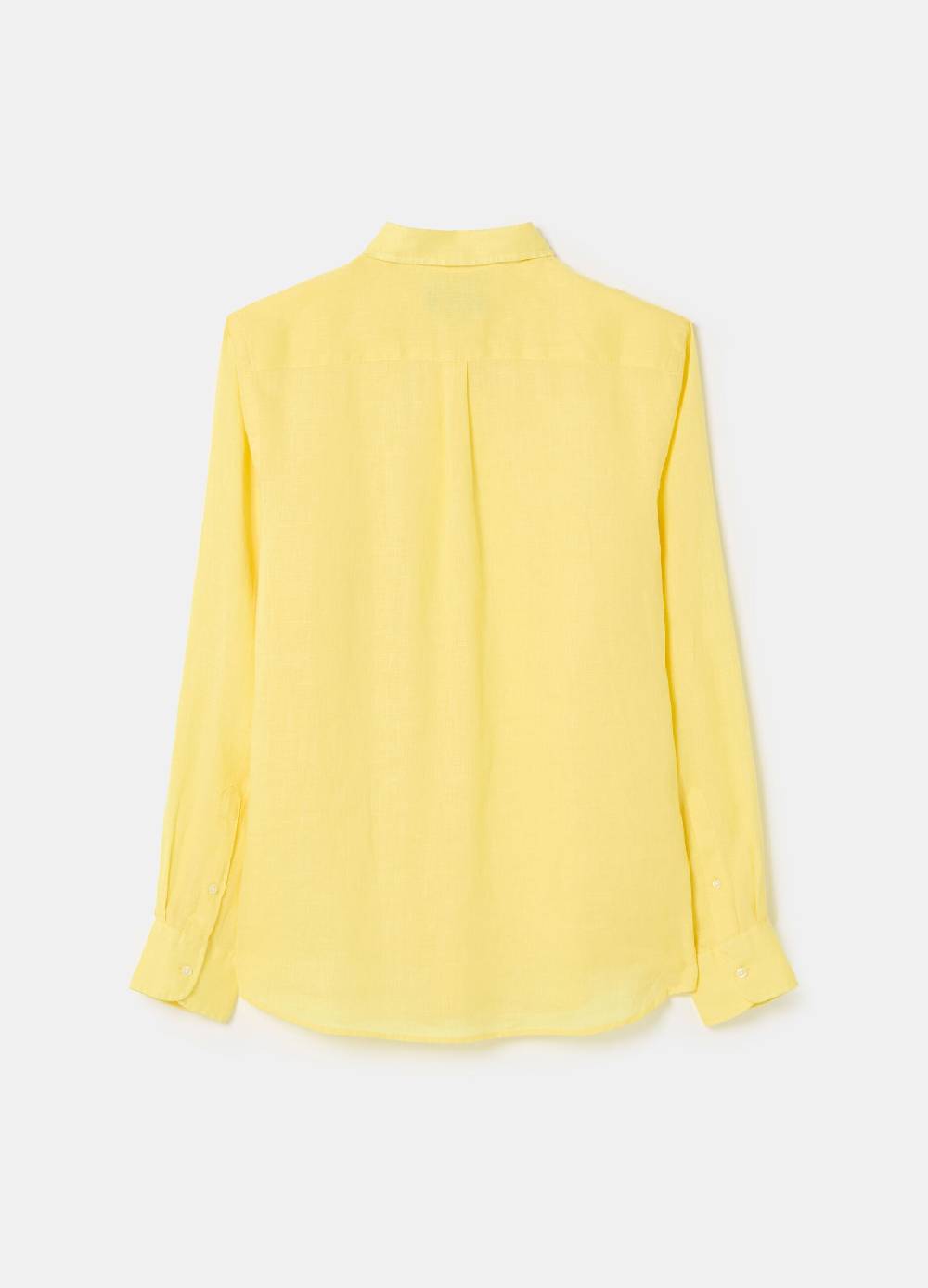 Ovs Camicia Regular Fit In Lino Button-down