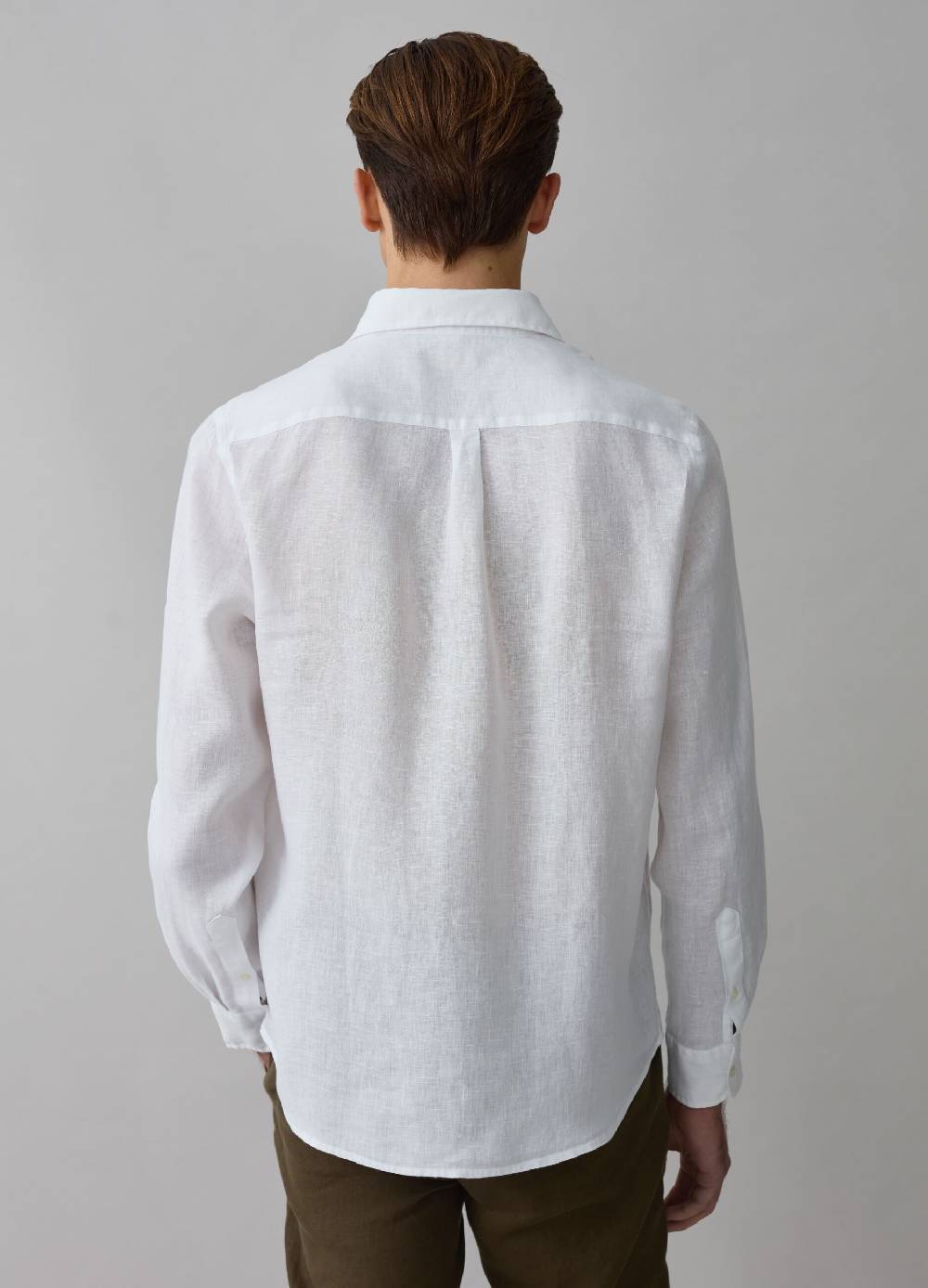 Ovs Camicia Regular Fit In Lino Button-down