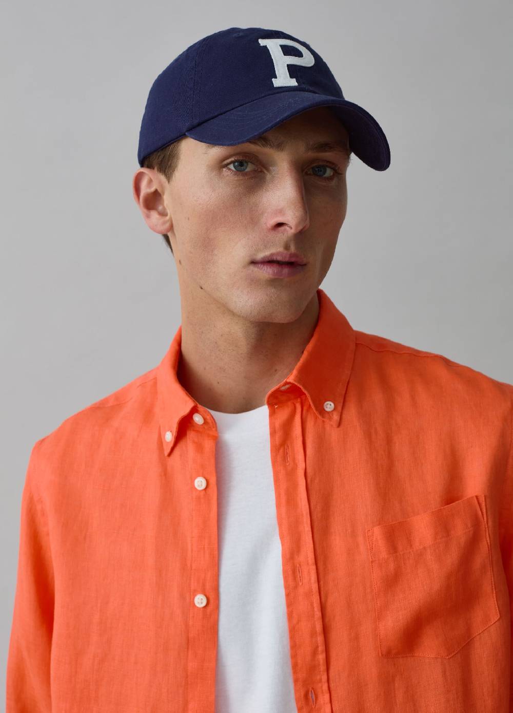 Ovs Camicia Regular Fit In Lino Button-down