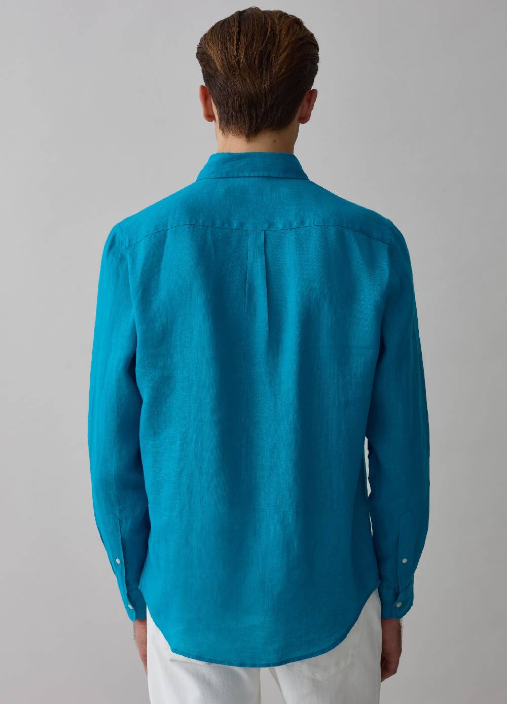 Ovs Camicia Regular Fit In Lino Button-down