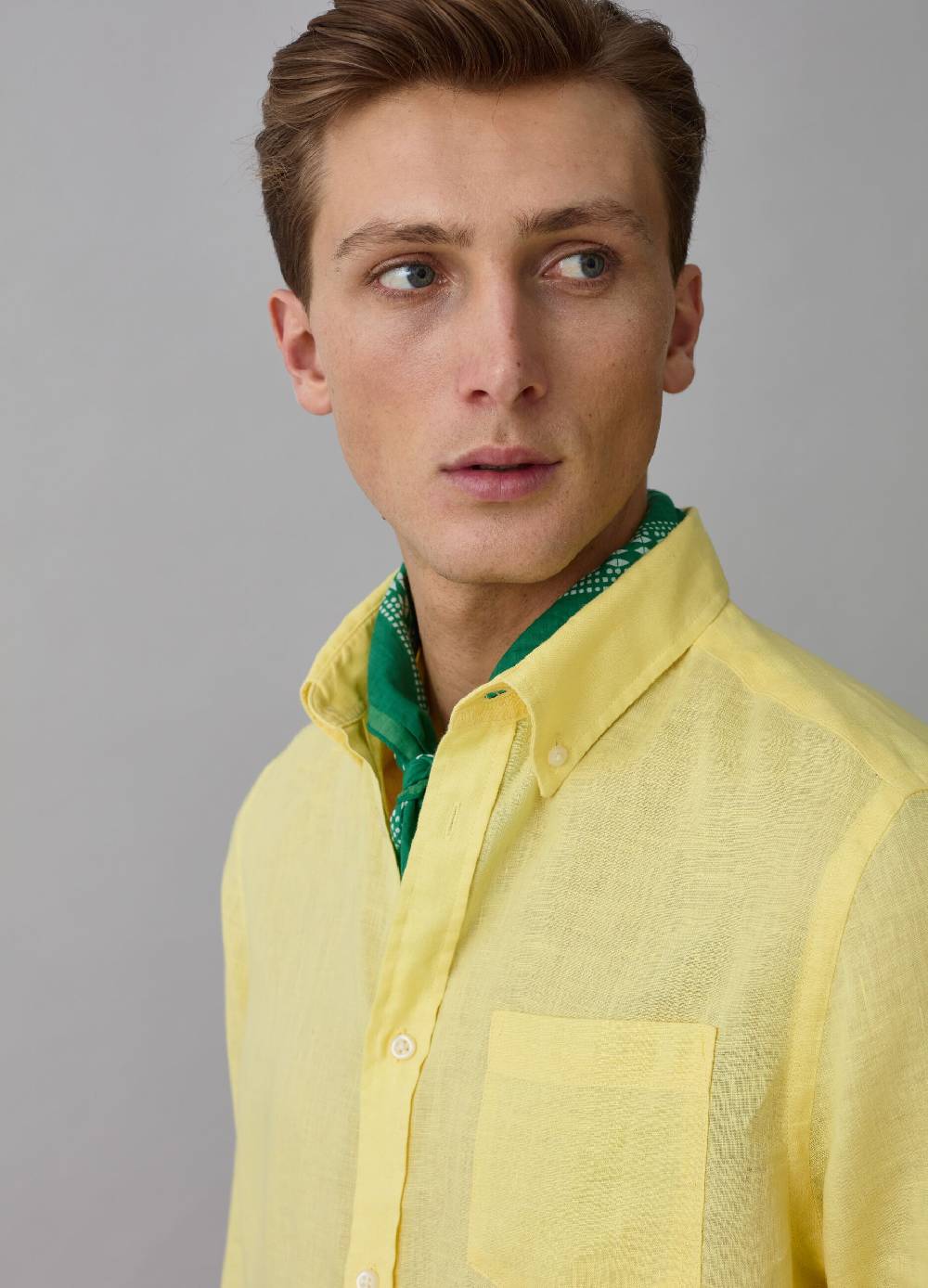Ovs Camicia regular fit in lino button-down