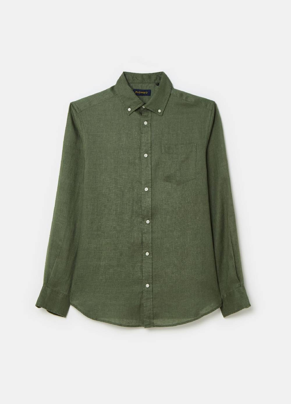 Ovs Camicia Regular Fit In Lino Con Tasca