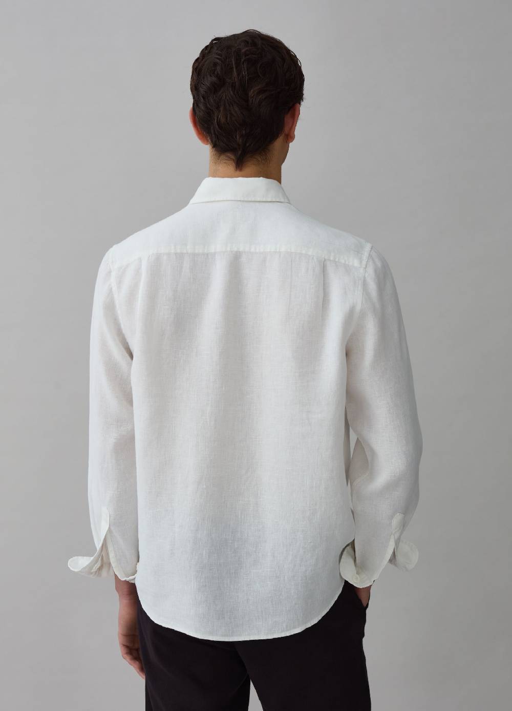 Ovs Camicia Regular Fit In Lino Con Tasche