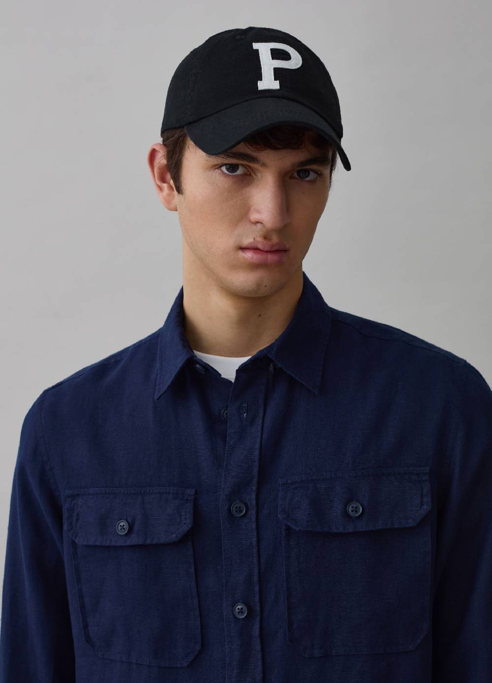 Ovs Camicia Regular Fit In Lino Con Tasche