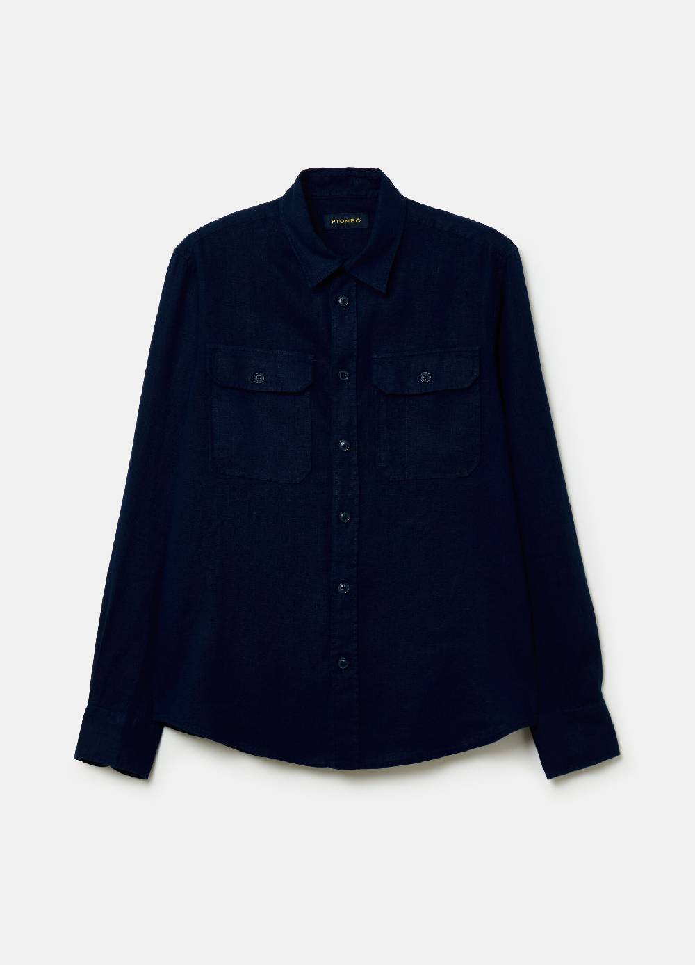 Ovs Camicia Regular Fit In Lino Con Tasche