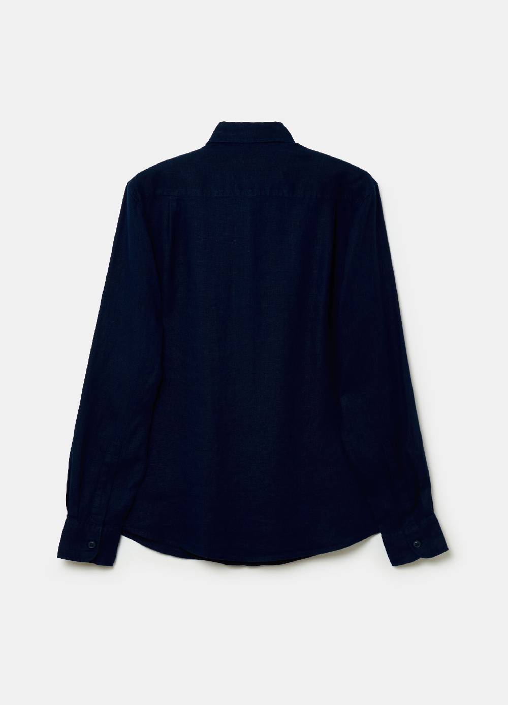Ovs Camicia Regular Fit In Lino Con Tasche