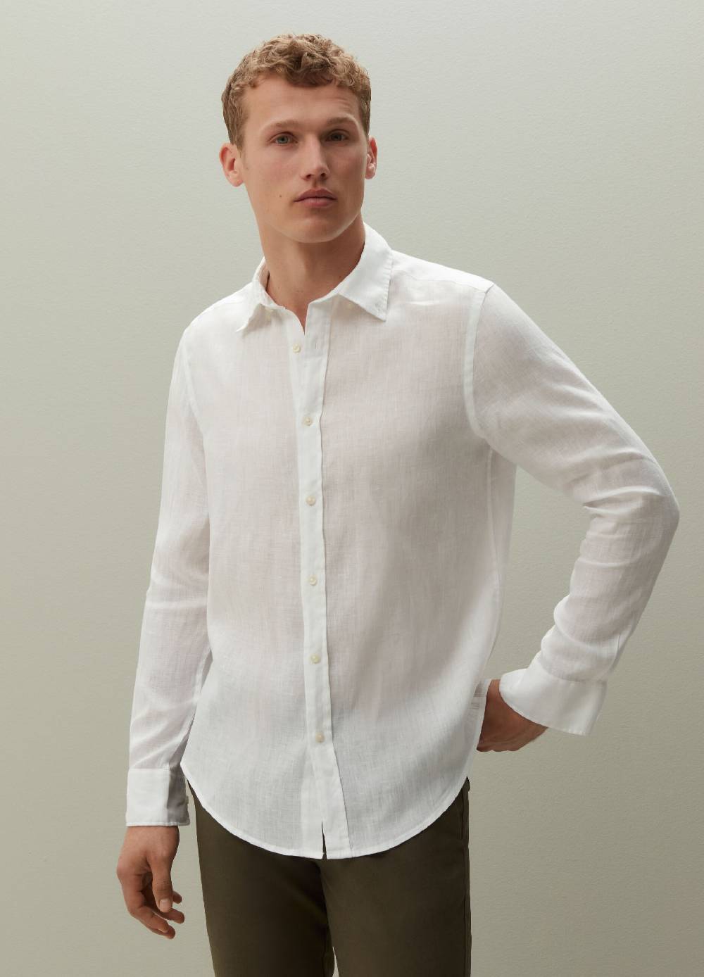 Ovs Camicia Regular Fit In Lino