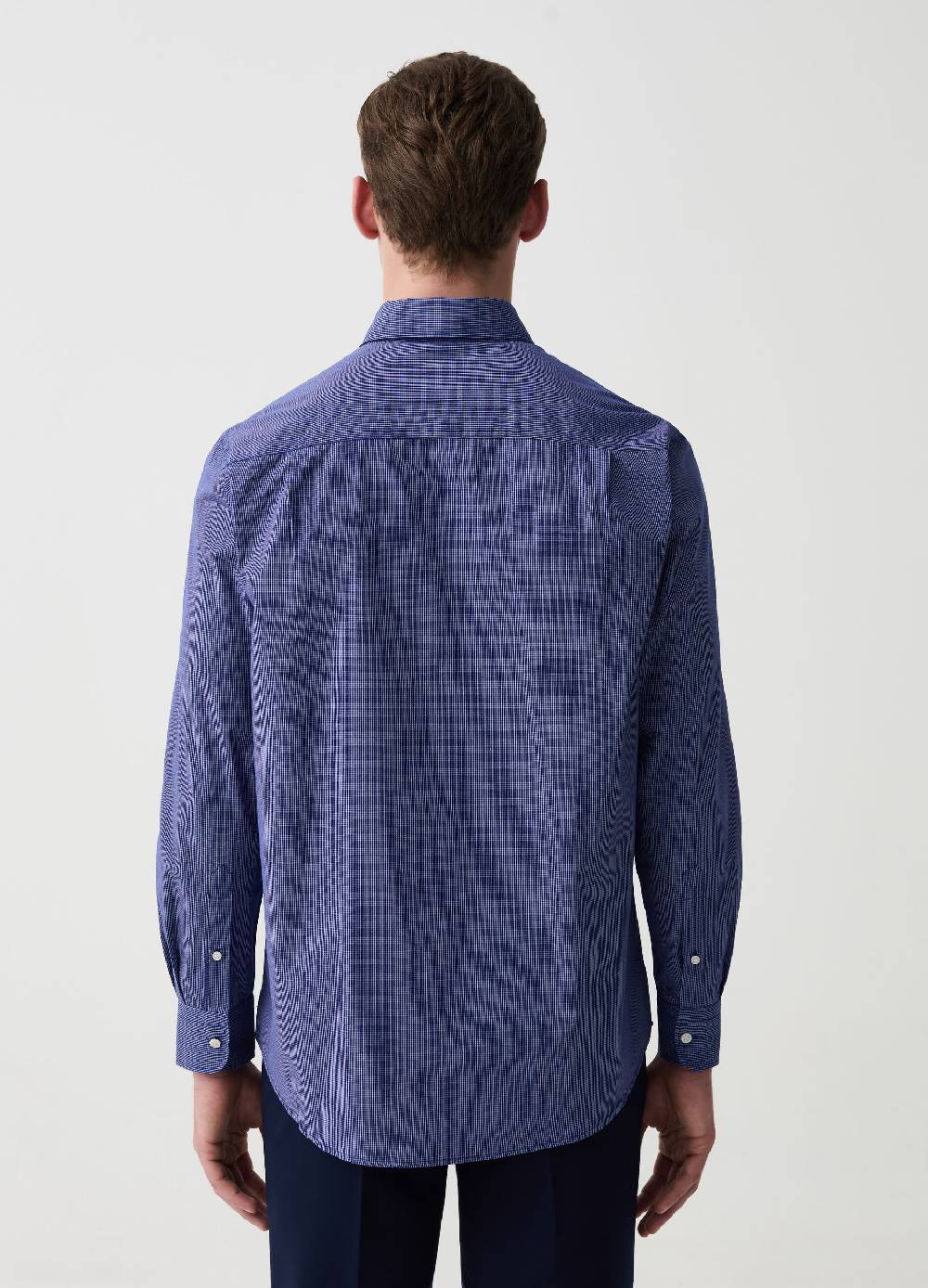 Ovs Camicia Regular Fit Micro Quadri Con Tasca