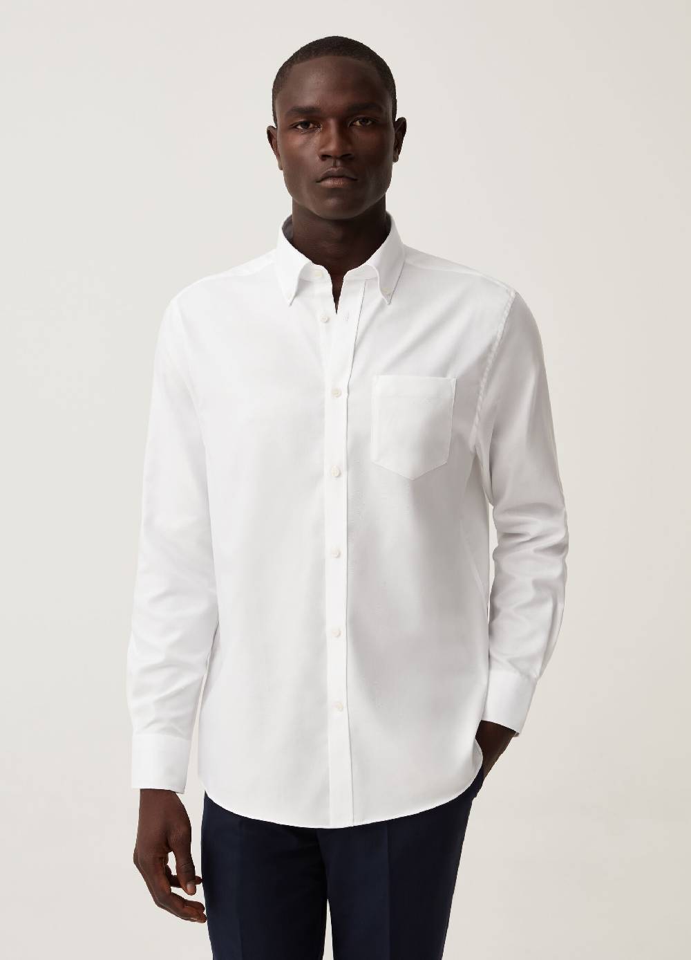 Ovs Camicia Regular Fit No Stiro Con Tasca