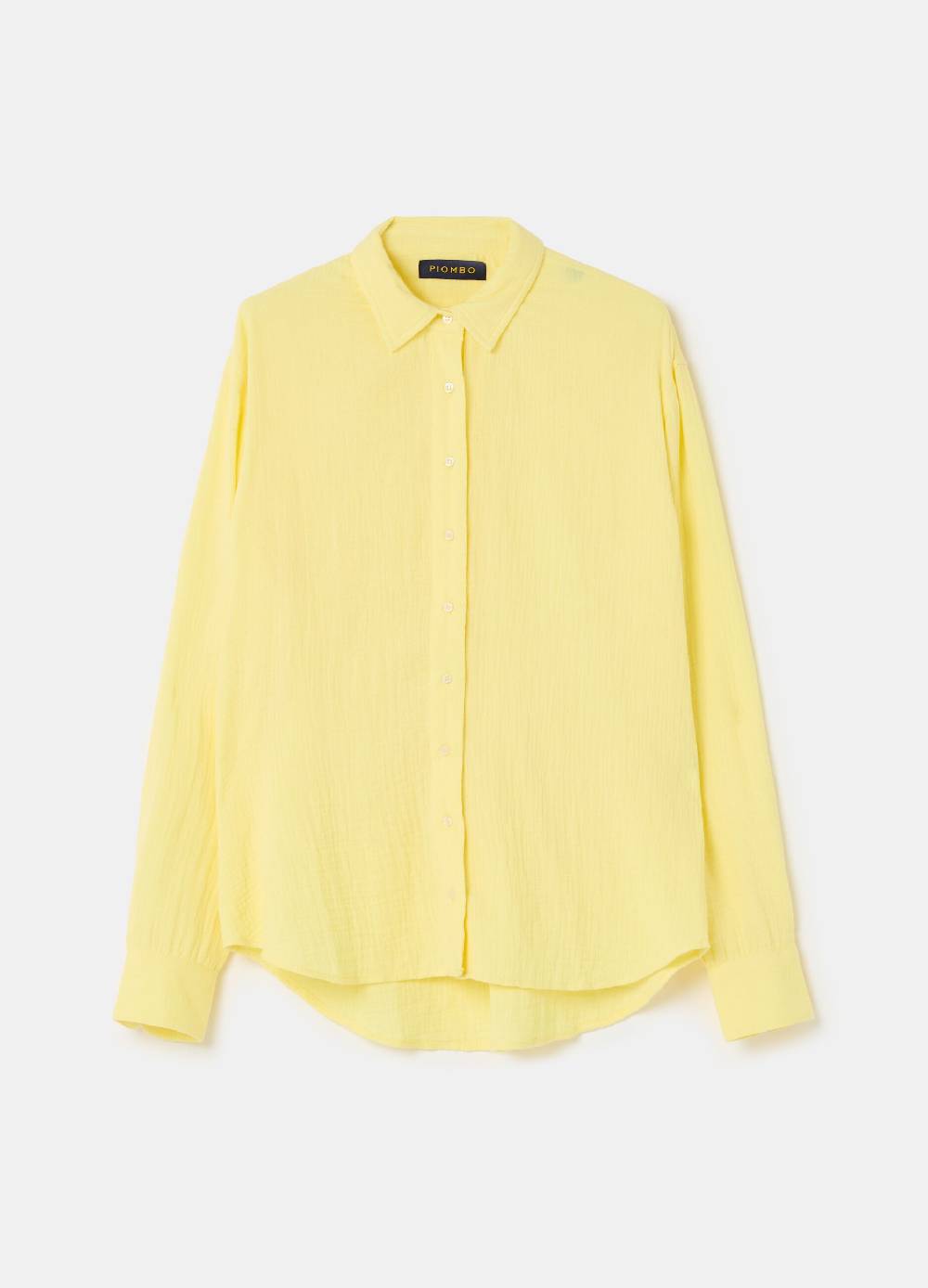 Ovs Camicia Relaxed Fit In Garza Effetto Crinkle