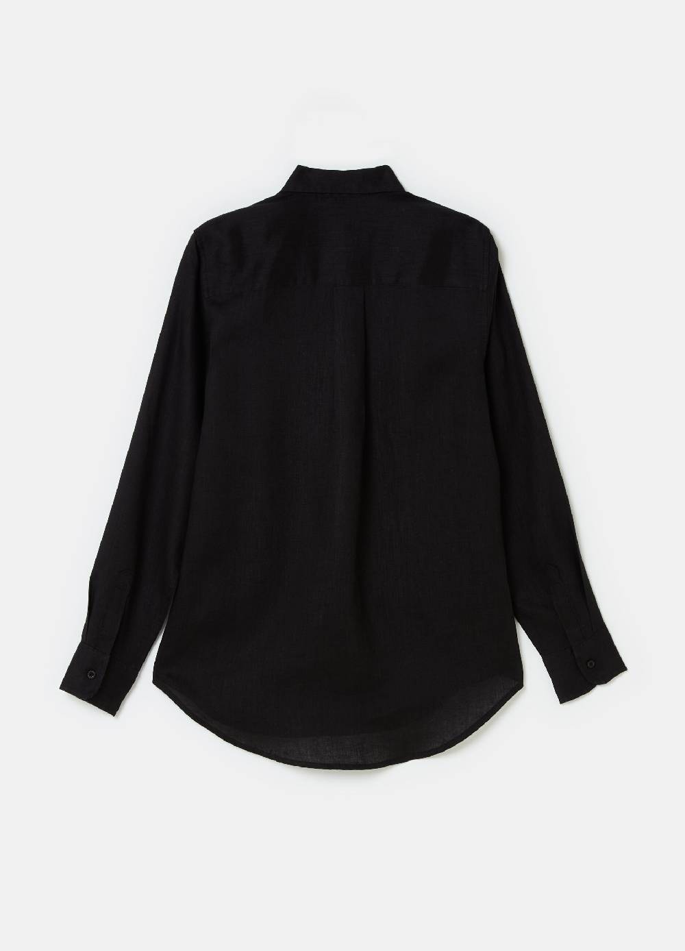 Ovs Camicia Relaxed Fit In Lino Tinta Unita