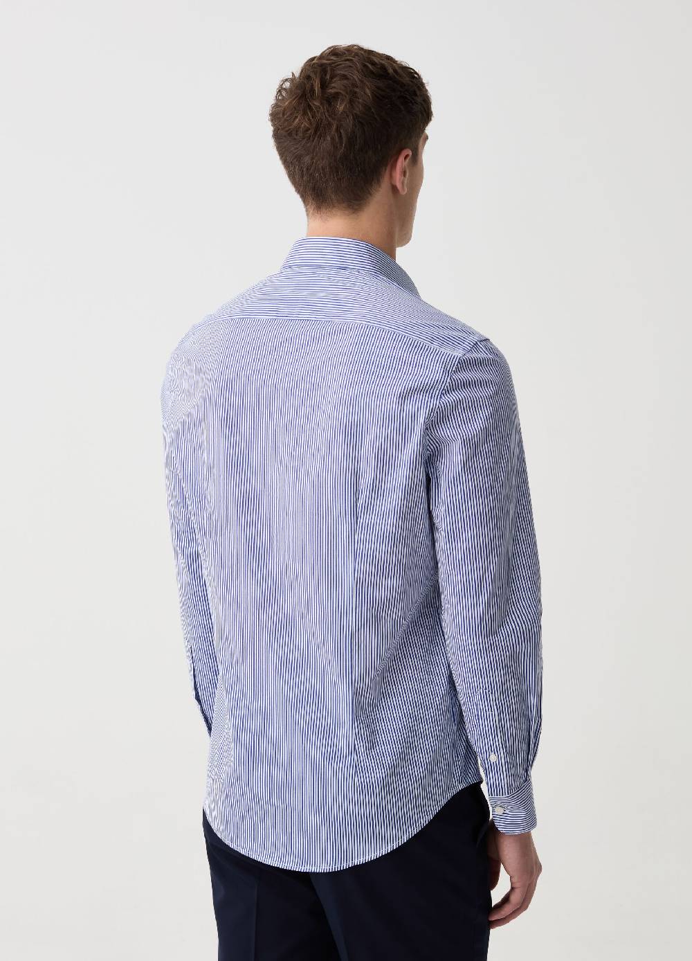 Ovs Camicia Slim Fit A Righe Sottili