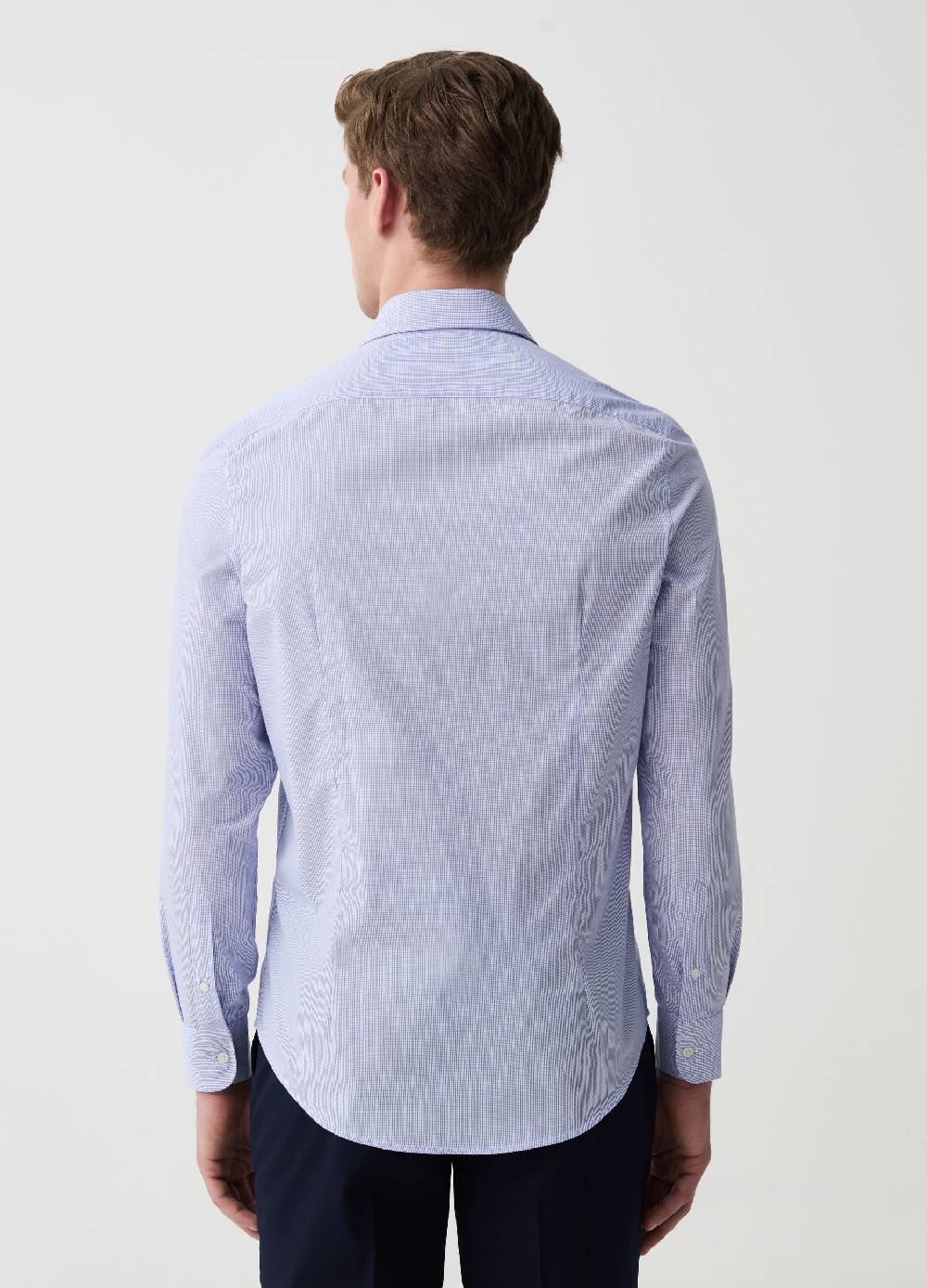 Ovs Camicia Slim Fit Con Micro Fantasia