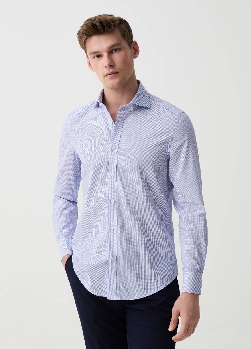 Ovs Camicia slim fit con micro fantasia