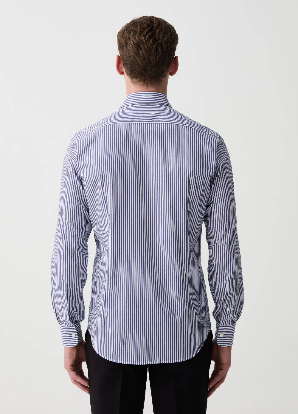 Ovs Camicia Slim Fit Easy Iron A Righe