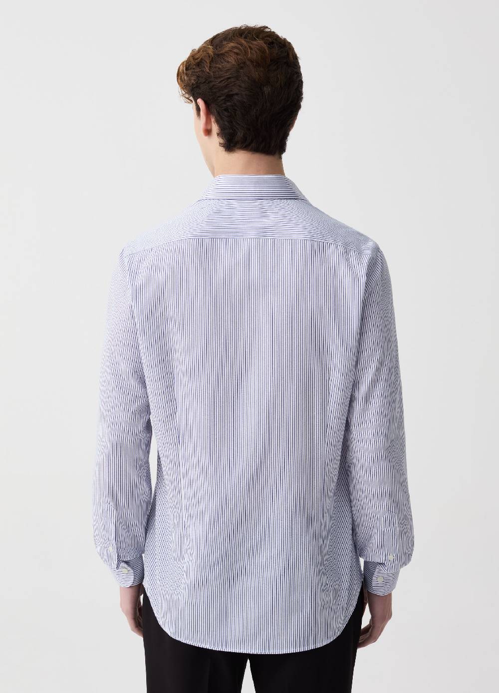 Ovs Camicia Slim Fit Easy Iron A Righe Sottili