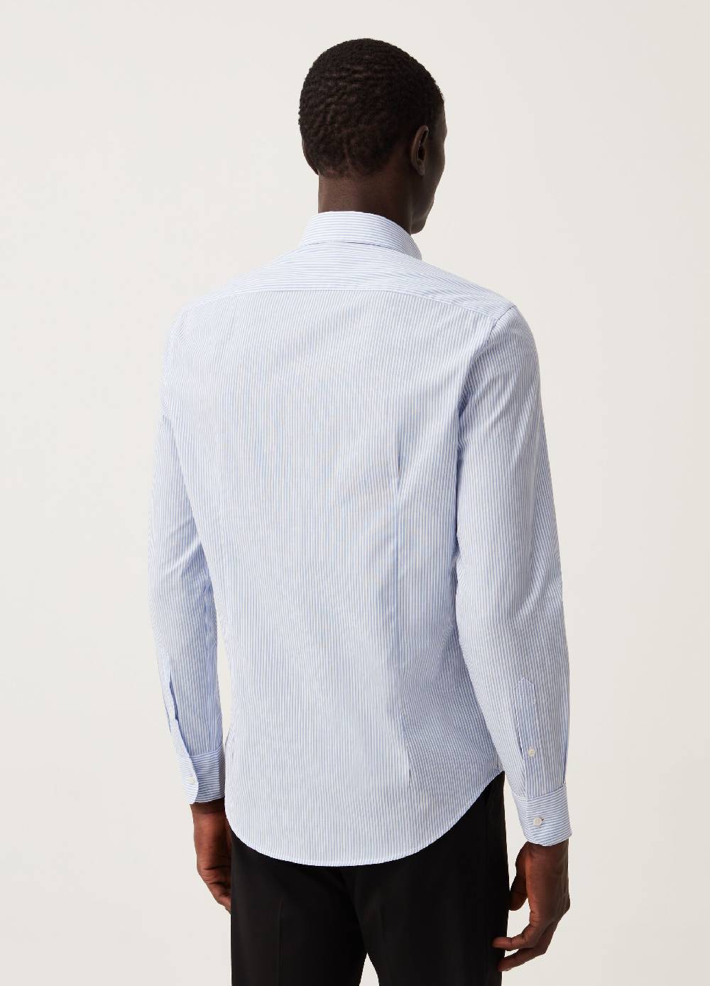 Ovs Camicia Slim Fit Easy Iron A Righe Sottili