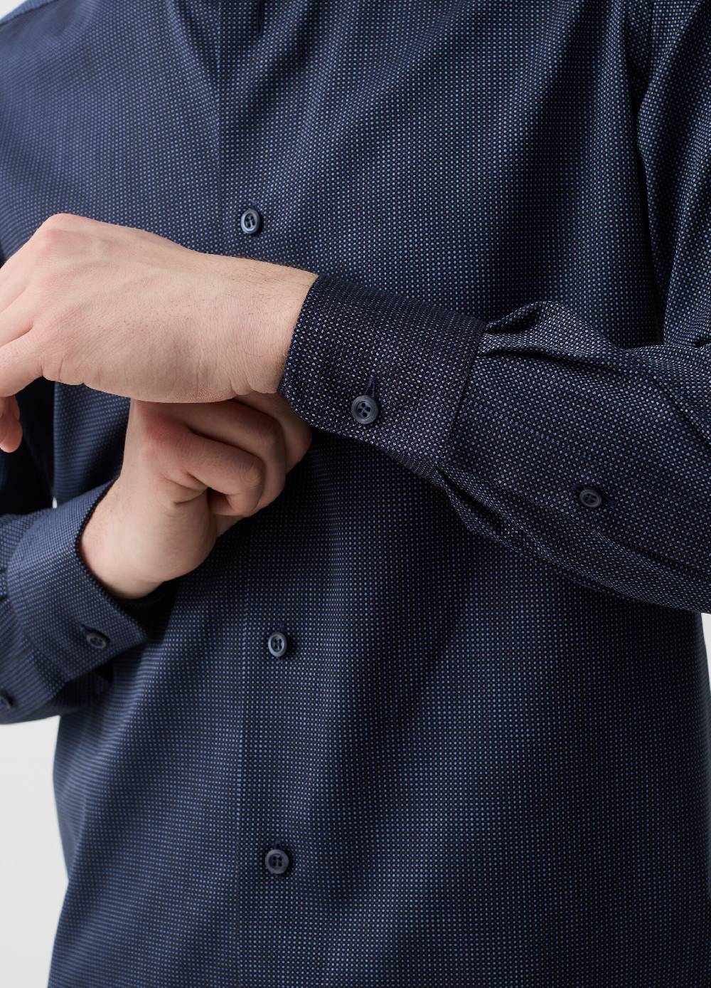 Ovs Camicia Slim Fit Easy Iron Micro Fantasia
