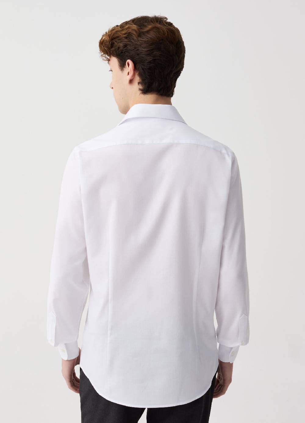 Ovs Camicia Slim Fit Easy Iron Tinta Unita