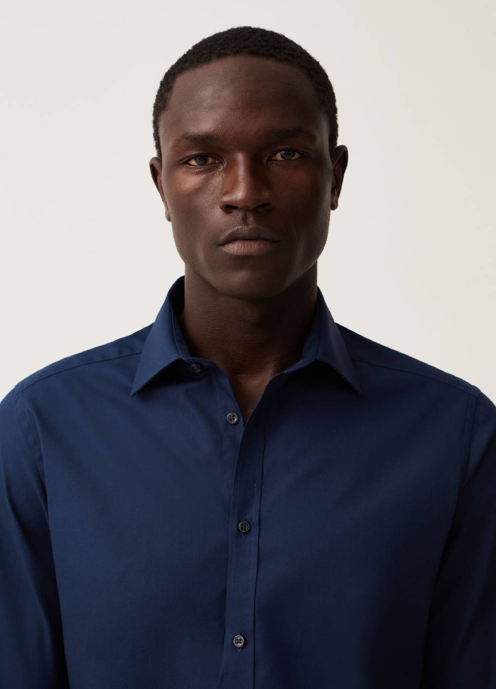 Ovs Camicia Slim Fit Easy Iron Tinta Unita
