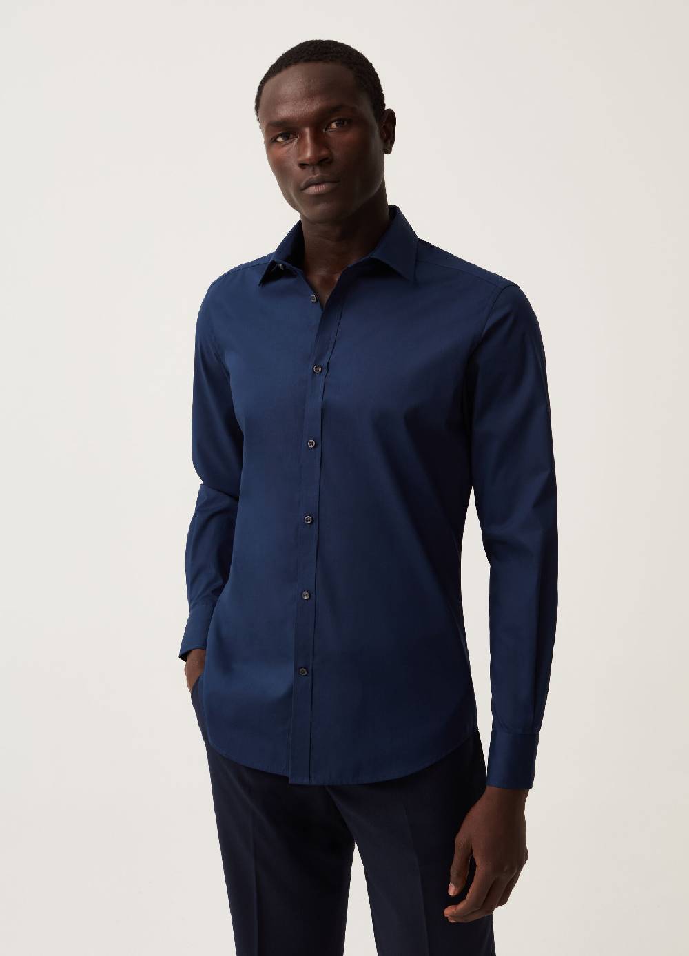Ovs Camicia slim fit easy iron tinta unita