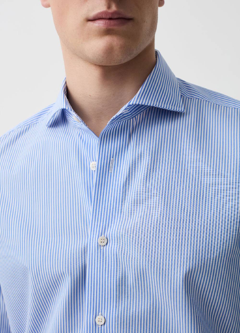 Ovs Camicia Slim Fit In Cotone A Righe