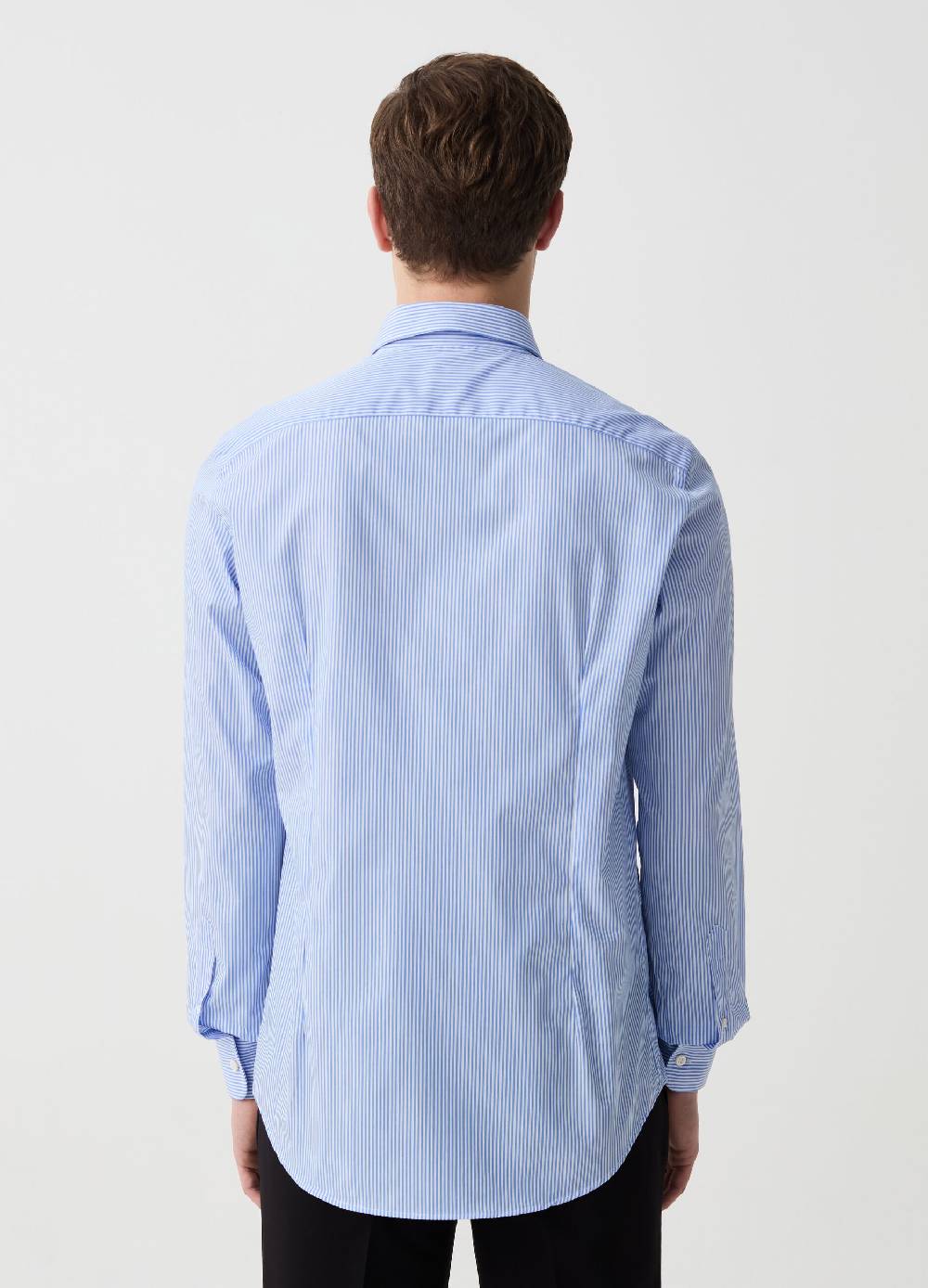 Ovs Camicia Slim Fit In Cotone A Righe