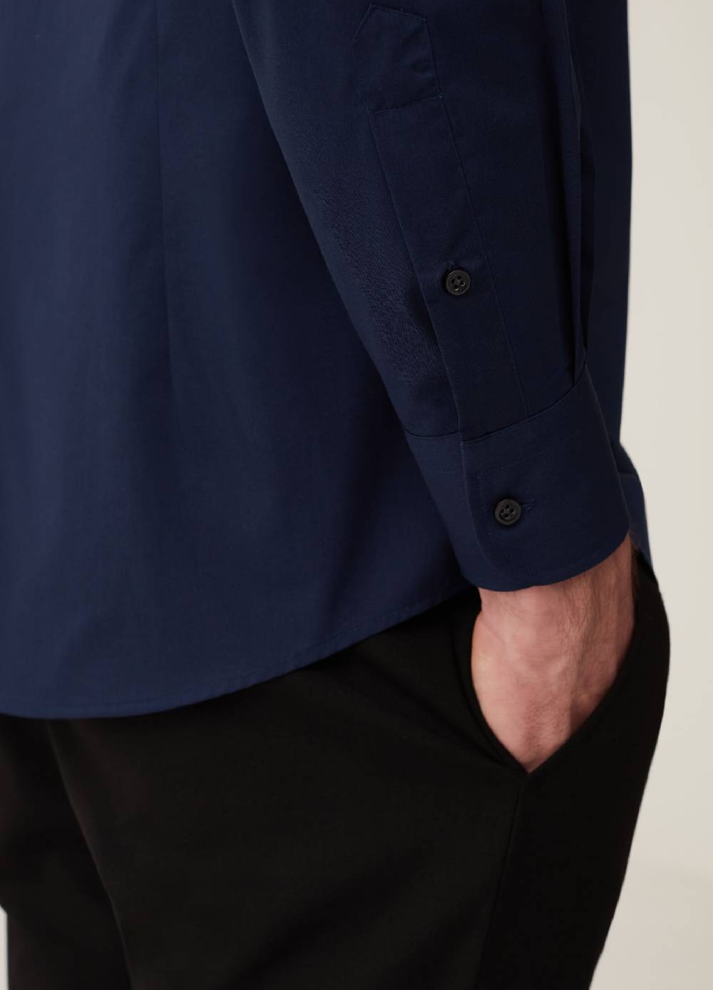 Ovs Camicia Slim Fit In Cotone Easy Iron