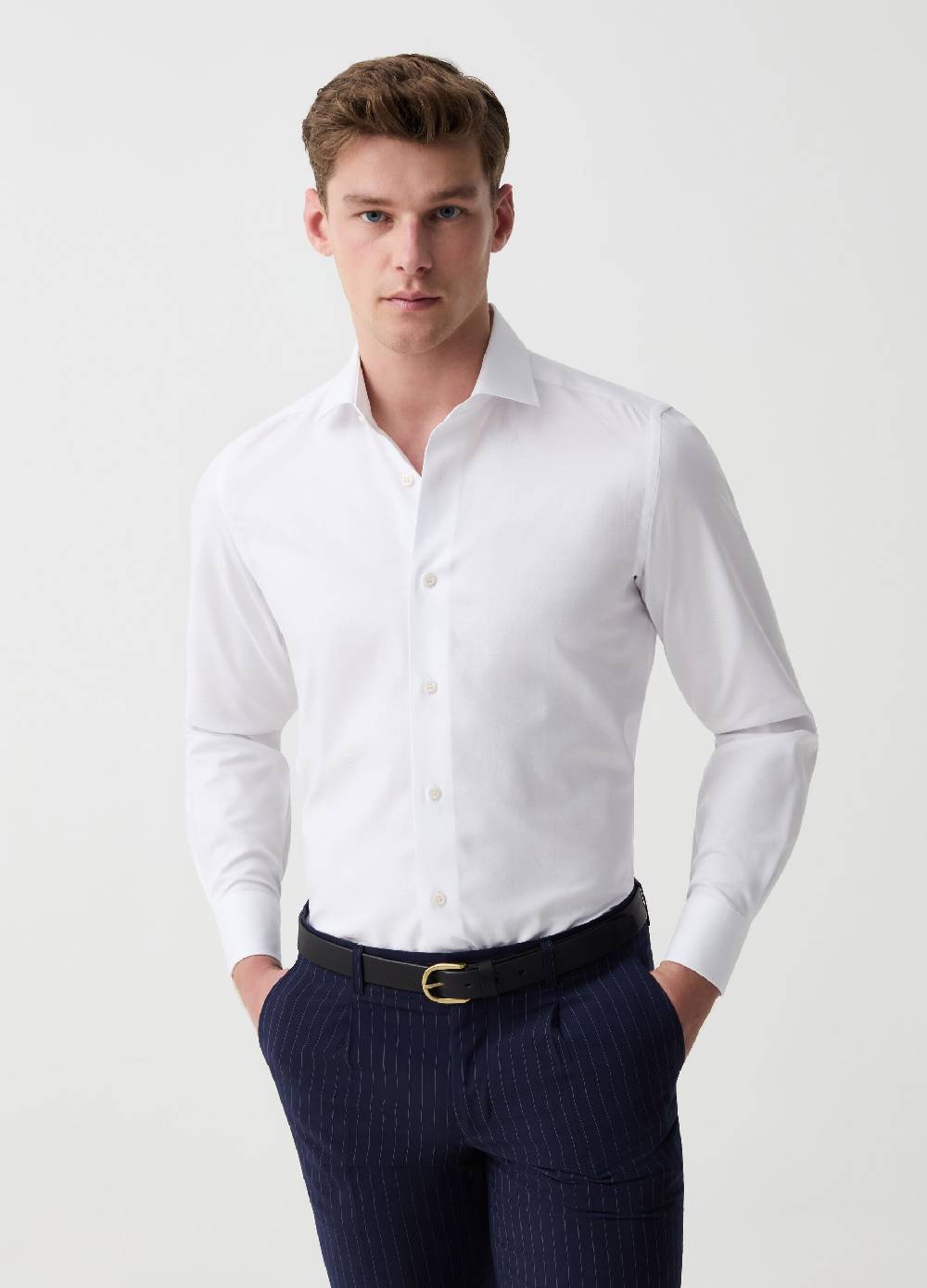 Ovs Camicia slim fit in cotone easy iron