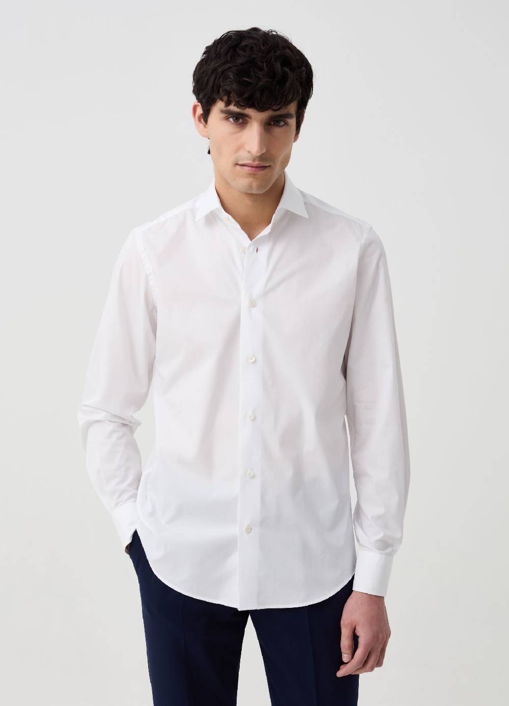 Ovs Camicia Slim Fit In Cotone