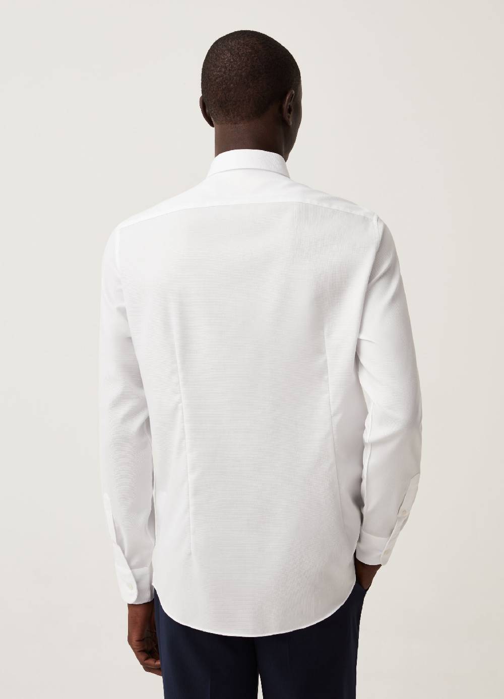 Ovs Camicia Slim Fit In Cotone No Stiro