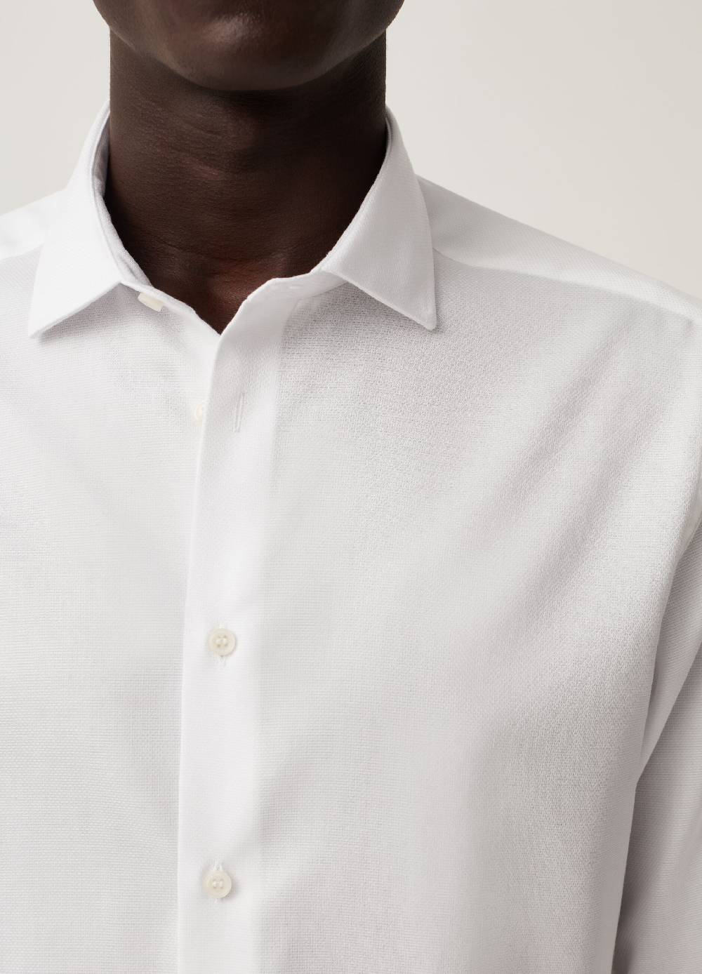 Ovs Camicia Slim Fit In Cotone No Stiro