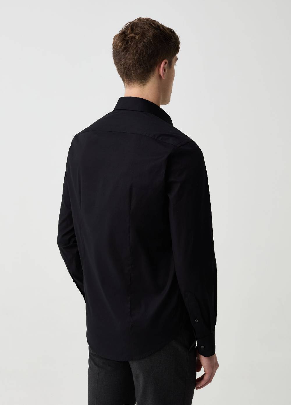 Ovs Camicia Slim Fit In Cotone Stretch