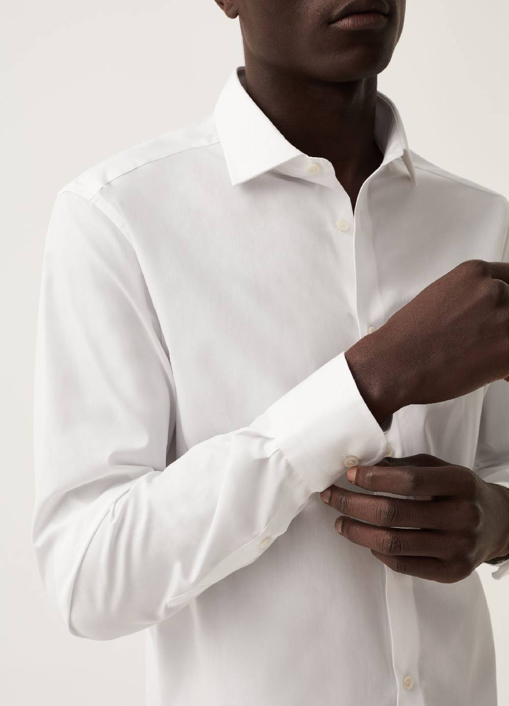 Ovs Camicia Slim Fit No Stiro Tinta Unita
