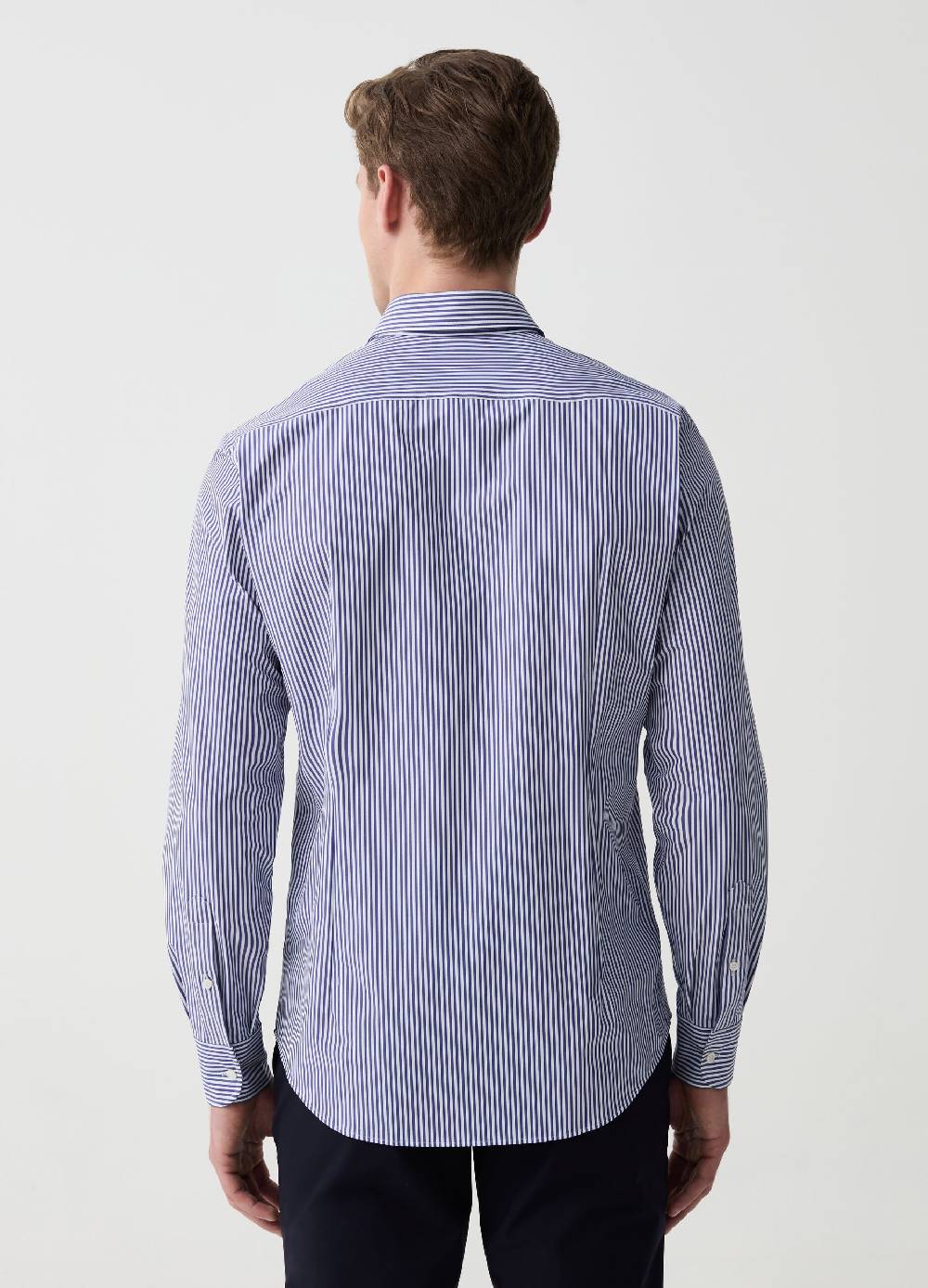 Ovs Camicia Slim Fit Stretch A Righe OVS Tech