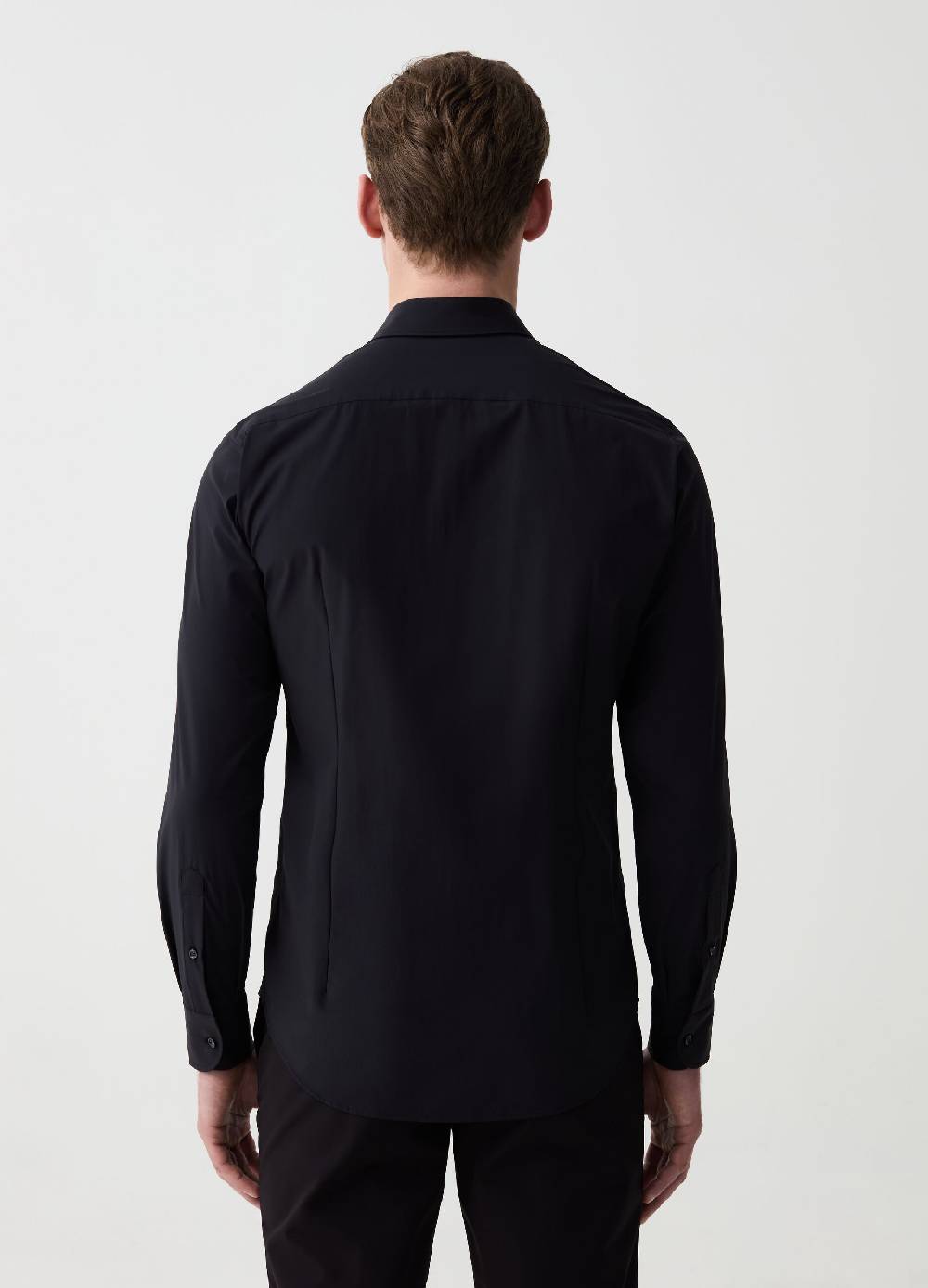 Ovs Camicia Slim Fit Stretch Tinta Unita OVS Tech