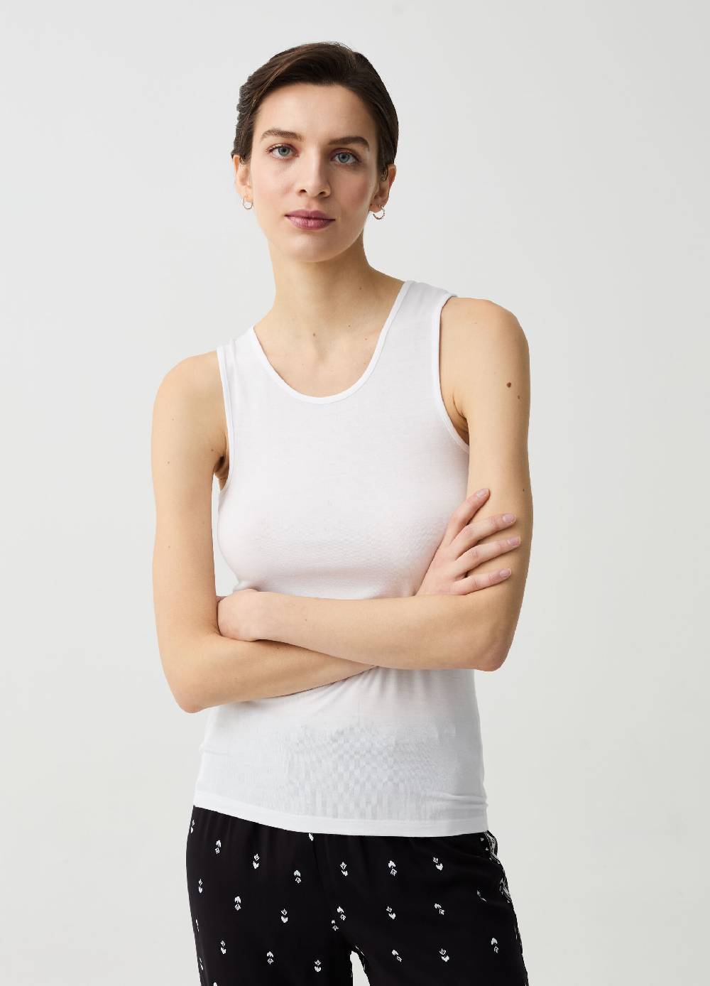 Ovs Canotta Girocollo Con Spalline Larghe