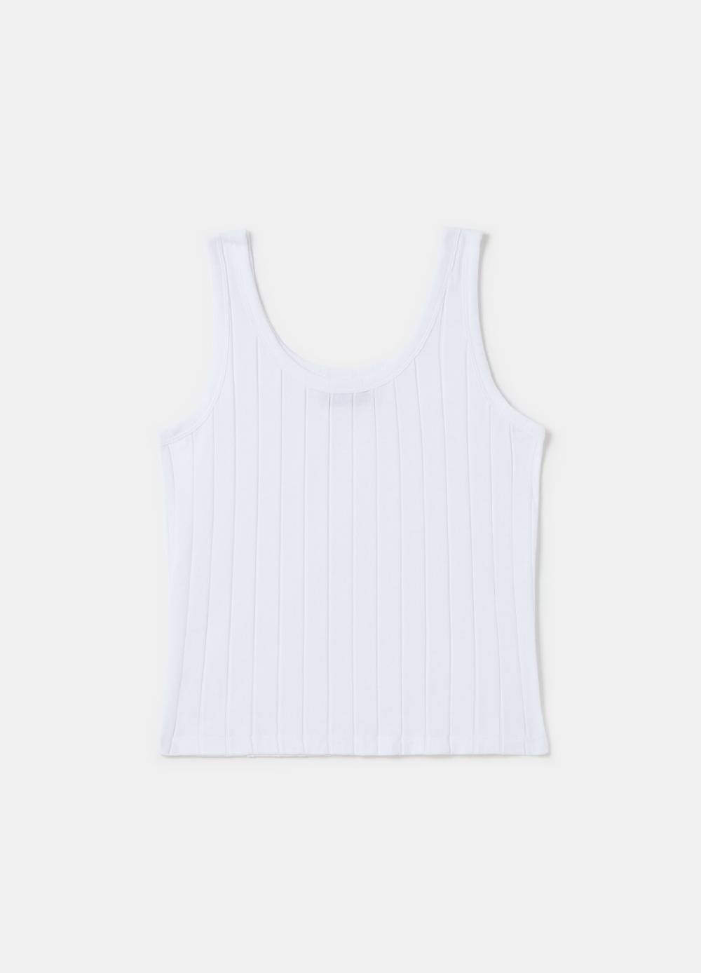 Ovs Canotta In Cotone A Costine PIOMBO